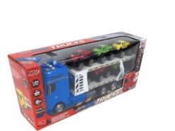 Camion Azul Friccion Con Remolque Y 6 Vehiculos -Mejor Juguetería Tienda 1011141664g01