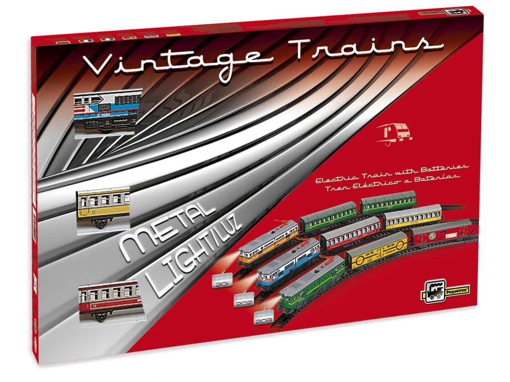 Tren Eléctrico Vintage Locomotora Azul Pequetren 202 3 Tren Eléctrico Vintage Locomotora Azul Pequetren 202