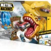 Metal Machines T-Rex Attack Con Vehículo De Metal Zuru 11005213 -Mejor Juguetería Tienda 1999948732g00