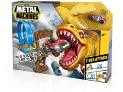 Metal Machines T-Rex Attack Con Vehículo De Metal Zuru 11005213