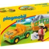 Playmobil 1,2,3 Vehiculo Del Zoo Con Rinoceronte Playmobil 70182 -Mejor Juguetería Tienda 1999950882g00