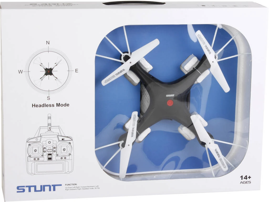 Dron Radio Control Negro 2.4GHZ 4x32x32 Cm. 3 Dron Radio Control Negro 2.4GHZ 4x32x32 Cm. - Imagen 2