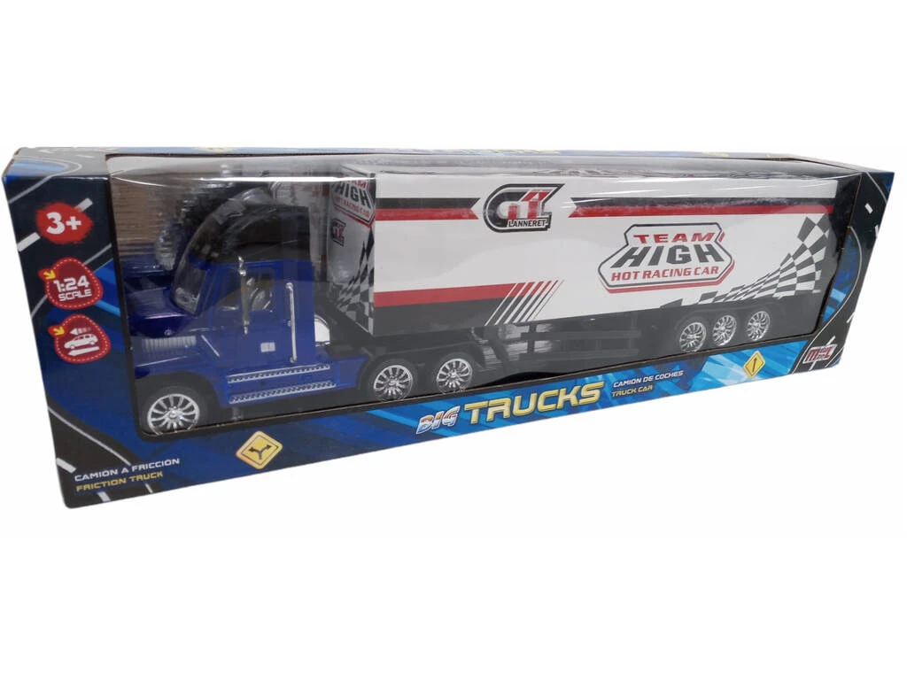 Vehículo Trailer Azul 3 Vehículo Trailer Azul