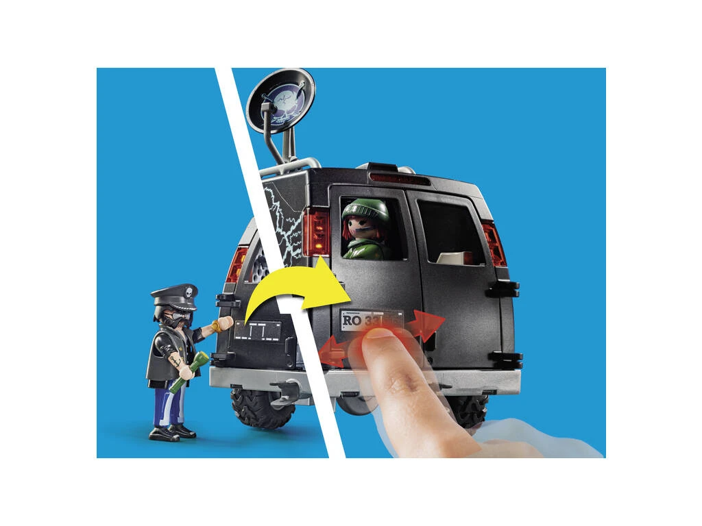 Playmobil City Action Helicóptero De Policía Persecución Del Vehículo Huido 70575 7 Playmobil City Action Helicóptero De Policía Persecución Del Vehículo Huido 70575 - Imagen 5