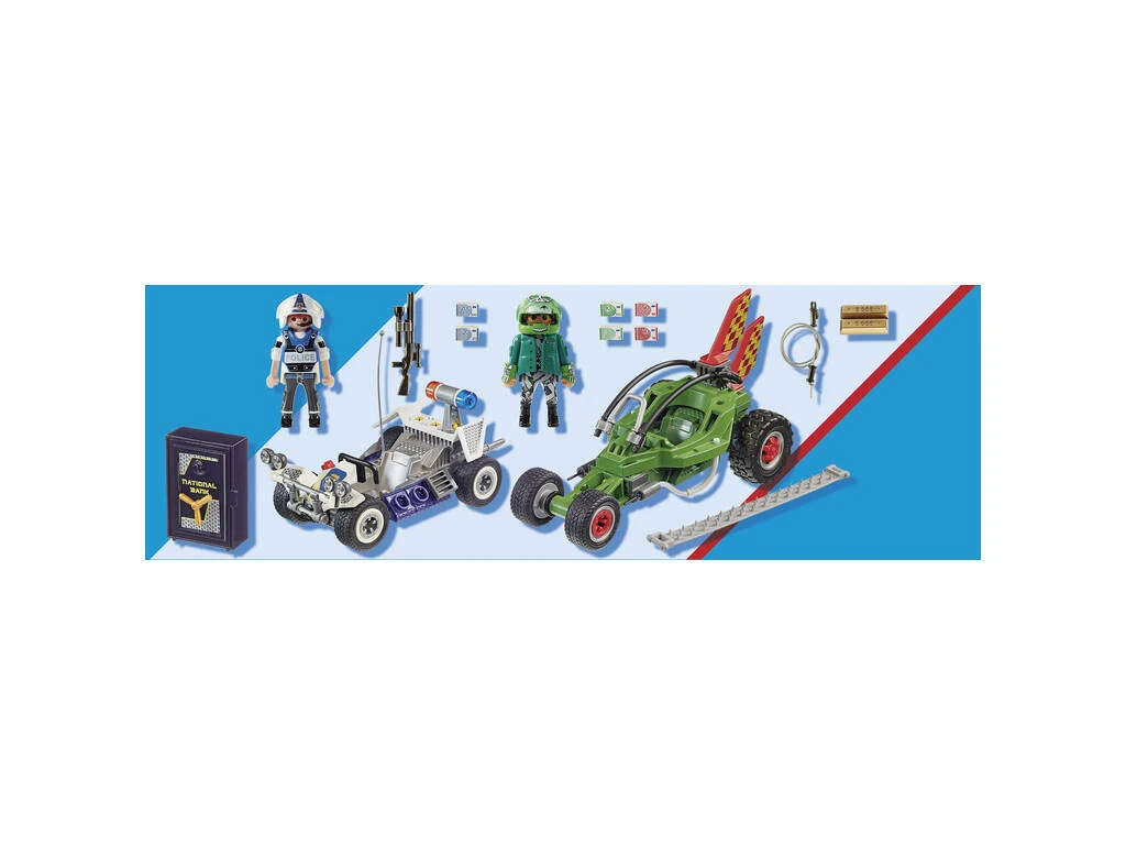 Playmobil City Action Kart Policial Persecución Ladrón De Caja Fuerte 70577 5 Playmobil City Action Kart Policial Persecución Ladrón De Caja Fuerte 70577 - Imagen 3
