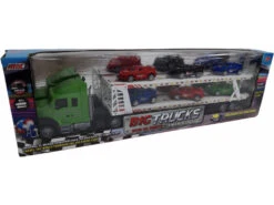 Camión Portacoches Verde Con 6 Coches