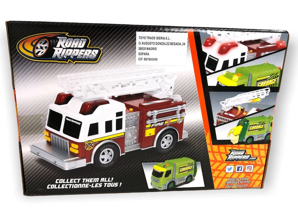 Road Rippers Camión De La Basura Con Luz Y Sonidos City Service Fleet Nikko 20022 4 Road Rippers Camión De La Basura Con Luz Y Sonidos City Service Fleet Nikko 20022 - Imagen 2