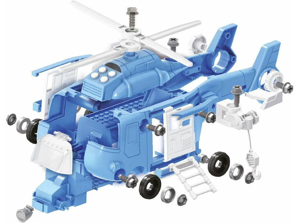 Helicóptero Transformable Policía Luces Y Sonidos 5 Helicóptero Transformable Policía Luces Y Sonidos - Imagen 3