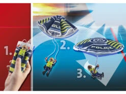 Playmobil Policía Paracaídas Persecución Del Vehículo Anfibio 70781 -Mejor Juguetería Tienda 1999962596g04