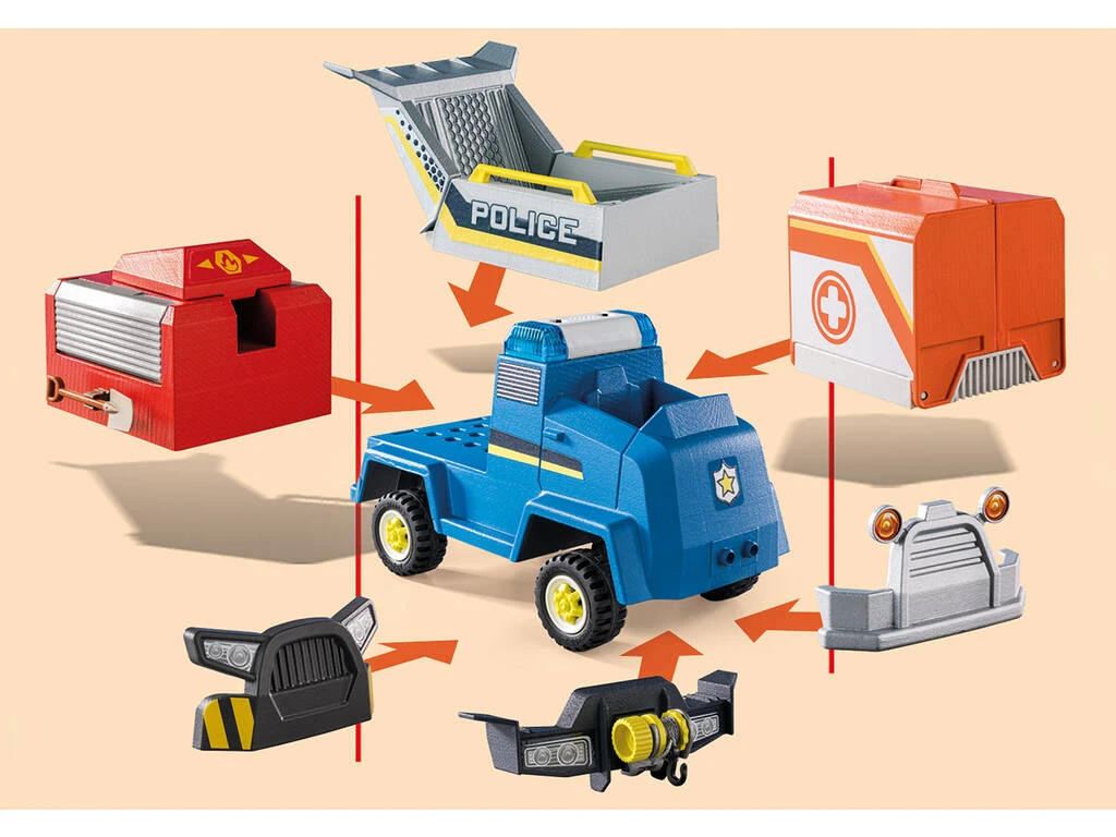 Playmobil D.O.C. Vehículo De Emergencia De La Policía 70915 8 Playmobil D.O.C. Vehículo De Emergencia De La Policía 70915 - Imagen 6