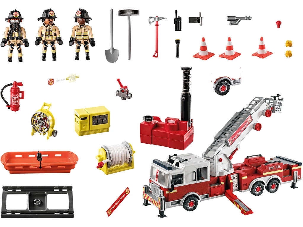 Playmobil Vehículo Bomberos US Tower Ladder 70935 4 Playmobil Vehículo Bomberos US Tower Ladder 70935 - Imagen 2