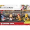 Hot Wheels Mariokart Pack 4 Personajes Mattel GWB36 -Mejor Juguetería Tienda 1999963577g00