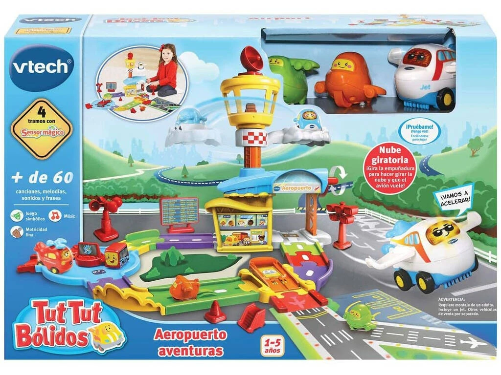 Tut Tut Bólidos Aeropuerto Aventuras VTech 548822 5 Tut Tut Bólidos Aeropuerto Aventuras VTech 548822 - Imagen 3