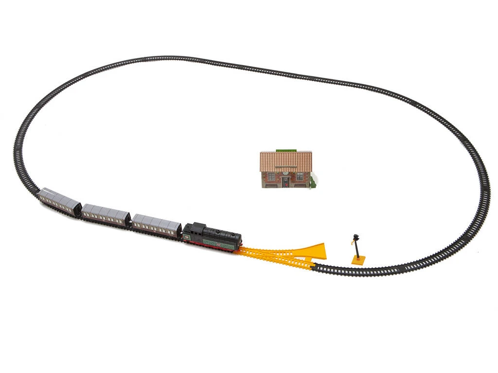 Tren Trans Siberian Express Con Luz, Estación Y Encarrilador Pequetren 401 3 Tren Trans Siberian Express Con Luz, Estación Y Encarrilador Pequetren 401