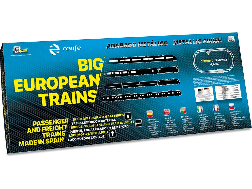 Tren Mercancías Renfe Metálico Con Luz, Puente Y Encarrilador Pequetren 526 7 Tren Mercancías Renfe Metálico Con Luz, Puente Y Encarrilador Pequetren 526 - Imagen 5