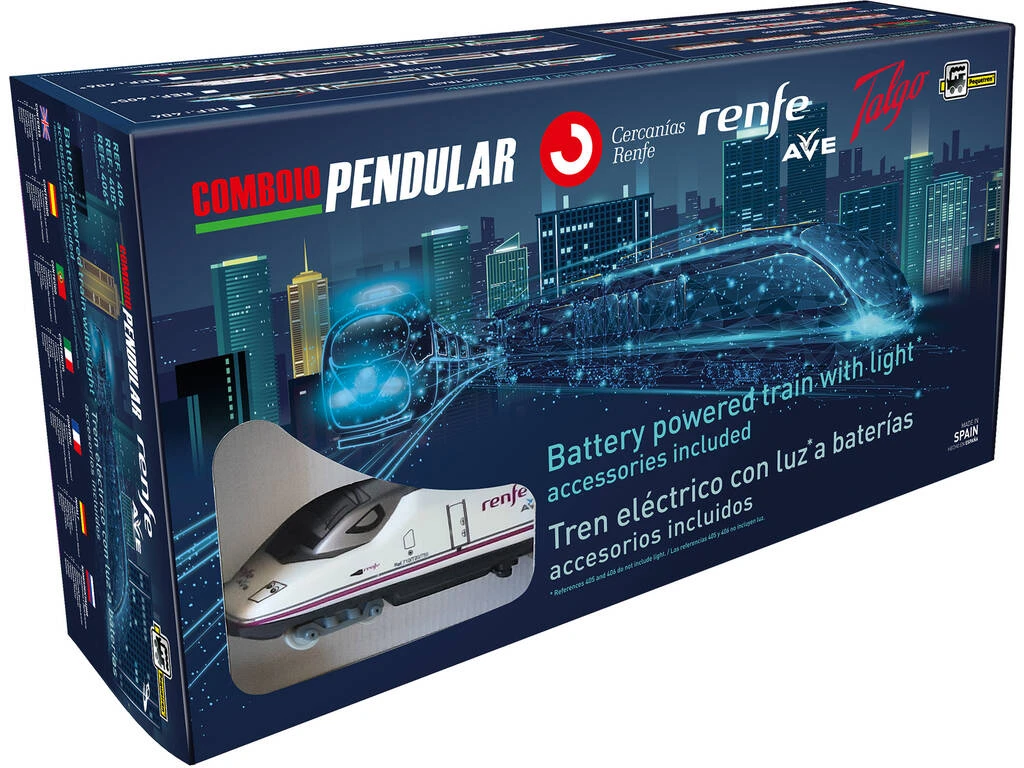 Tren Renfe Ave Con Encarrilador, Estación Y Túnel Pequetren 405 4 Tren Renfe Ave Con Encarrilador, Estación Y Túnel Pequetren 405 - Imagen 2