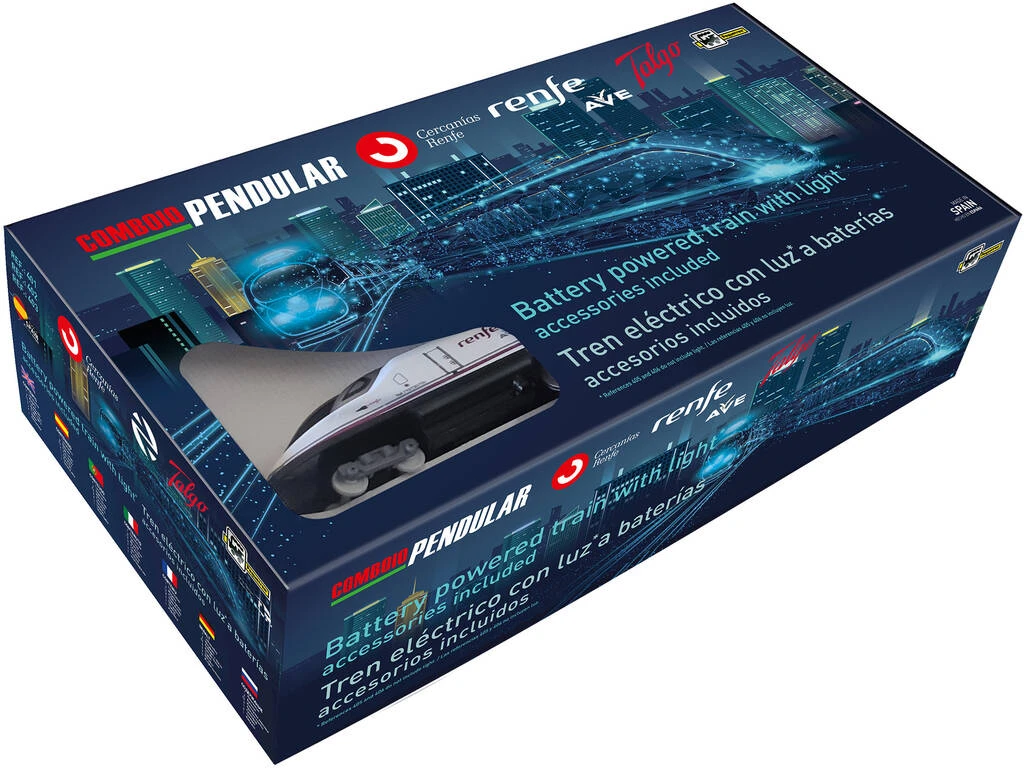 Tren Renfe Ave Con Encarrilador, Estación Y Túnel Pequetren 405 8 Tren Renfe Ave Con Encarrilador, Estación Y Túnel Pequetren 405 - Imagen 6