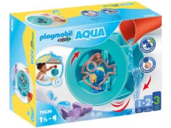 Playmobil 1,2,3 Rueda De Agua Con Bebé Tiburón 70636