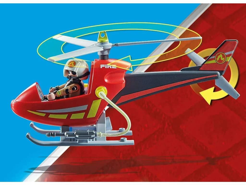 Playmobil Helicóptero De Bomberos 71195 6 Playmobil Helicóptero De Bomberos 71195 - Imagen 4