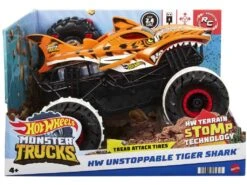 Hot Wheels Monster Trucks HW Unstoppable Tiger Shark Radio Control Mattel HGV87 -Mejor Juguetería Tienda 1999965767g01