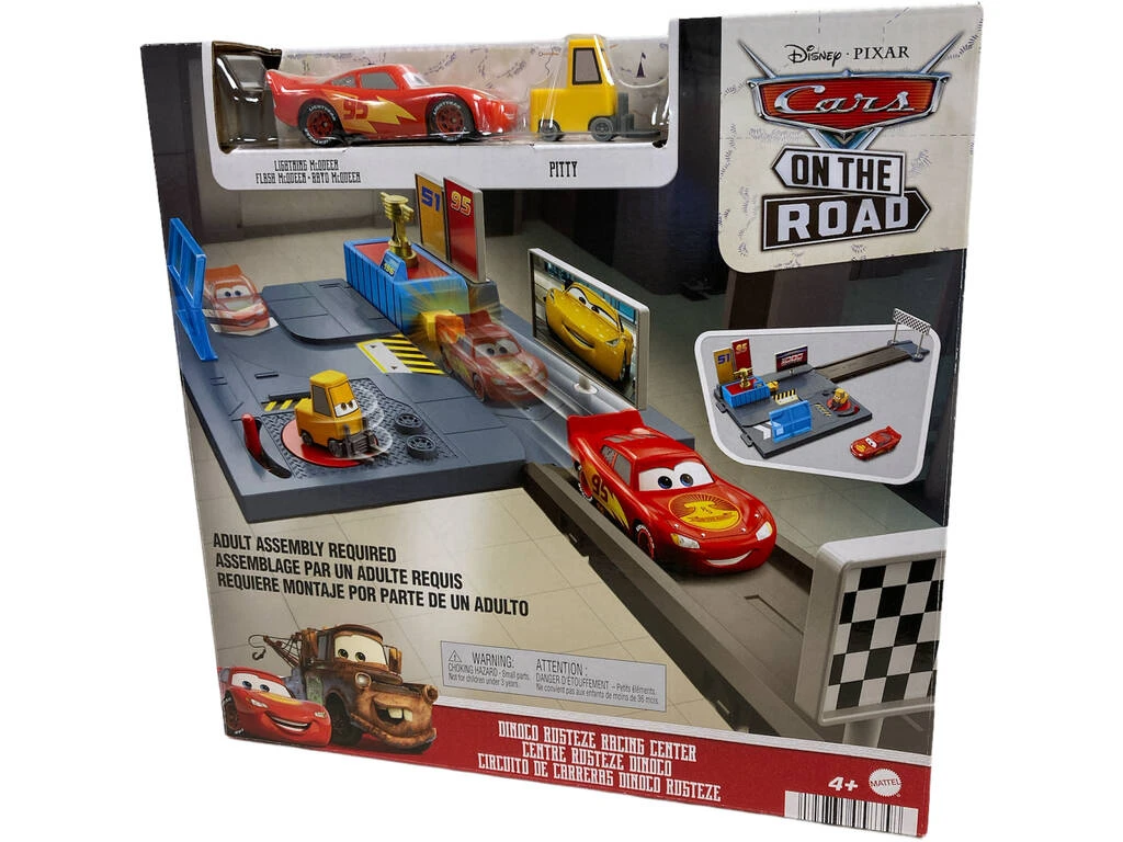 Cars On The Road Circuito De Carreras Dinoco Rusteze Mattel HGV69 4 Cars On The Road Circuito De Carreras Dinoco Rusteze Mattel HGV69 - Imagen 2