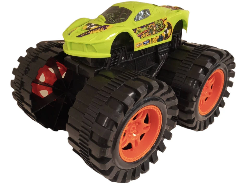 Coche Friccion Cross County Verde 26 Cm. 3 Coche Friccion Cross County Verde 26 Cm.