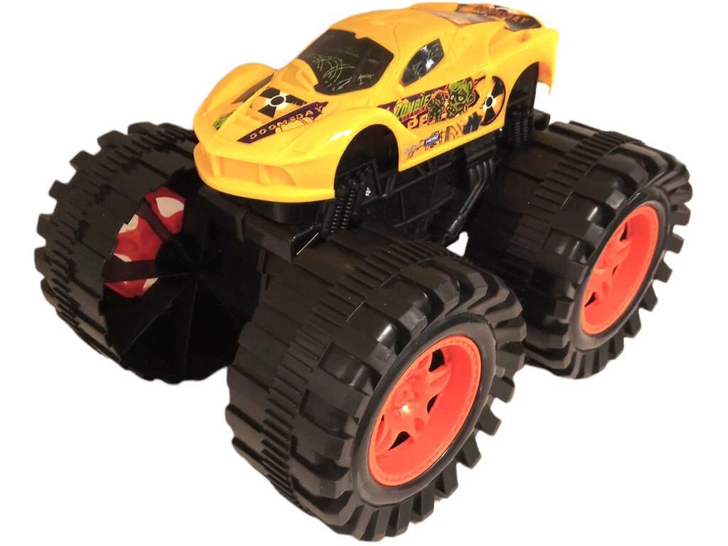 Coche Friccion Cross Country Amarillo 26 Cm. 3 Coche Friccion Cross Country Amarillo 26 Cm.