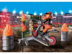 Playmobil Starter Pack Stunt Show Moto Con Pared De Fuego 71256 -Mejor Juguetería Tienda 1999968597g02