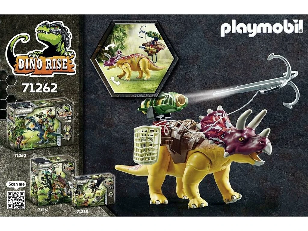 Playmobil Dino Rise Triceratops 71262 8 Playmobil Dino Rise Triceratops 71262 - Imagen 6