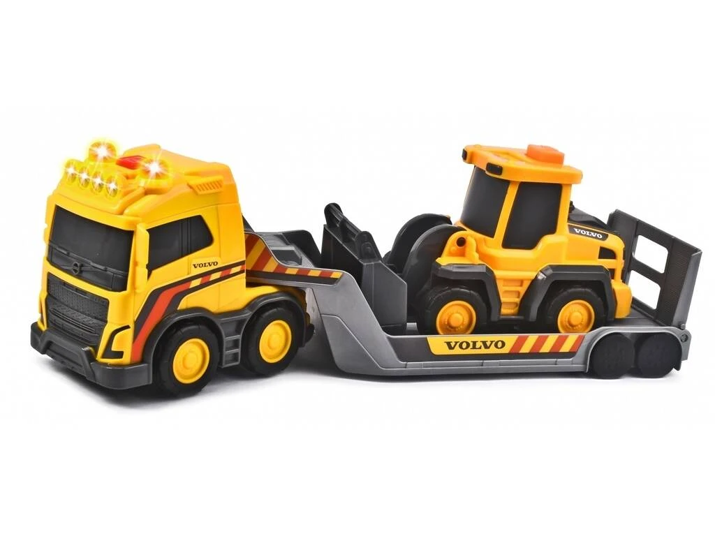Trailer Volvo Con Excavadora Luz Y Sonido 32 Cm. Simba 203725008 3 Trailer Volvo Con Excavadora Luz Y Sonido 32 Cm. Simba 203725008
