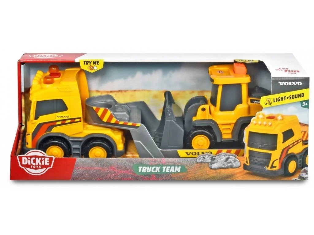 Trailer Volvo Con Excavadora Luz Y Sonido 32 Cm. Simba 203725008 4 Trailer Volvo Con Excavadora Luz Y Sonido 32 Cm. Simba 203725008 - Imagen 2