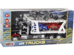 Vehículo Camión Portacoches Surtido Con 2 Camionetas Y 2 Quad 47x17x12cm 12 Vehículo Camión Portacoches Surtido Con 2 Camionetas Y 2 Quad 47x17x12cm -Mejor Juguetería Tienda 21550g03