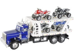 Vehículo Camión Portacoches Surtido Con 2 Camionetas Y 2 Quad 47x17x12cm 14 Vehículo Camión Portacoches Surtido Con 2 Camionetas Y 2 Quad 47x17x12cm -Mejor Juguetería Tienda 21550g05