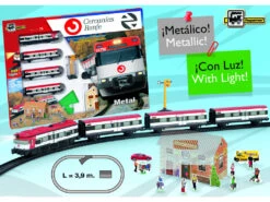 Tren Cercanias Metálico Con Luz Y Estación