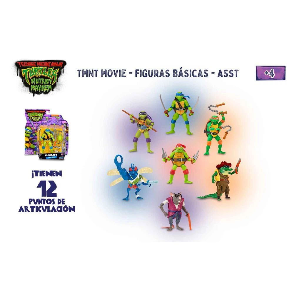 Tortugas Ninja Figura Básica 5 Tortugas Ninja Figura Básica - Imagen 3